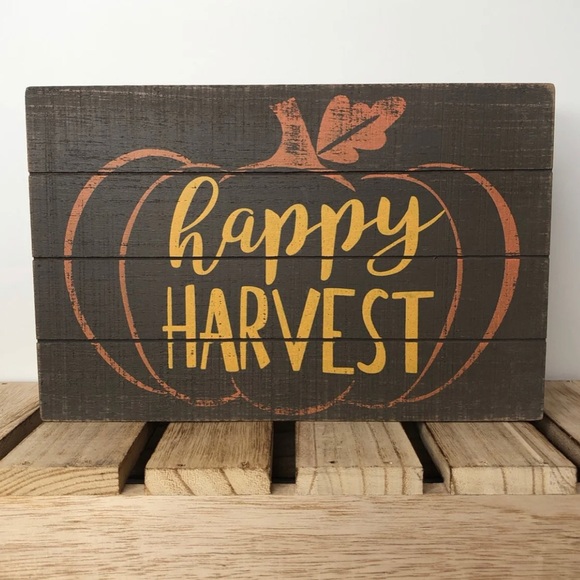 Hobby Lobby Other - Happy Harvest Pumpkin Wood Sign Hobby Lobby Other - Happy Harvest Pumpkin Wood Sign